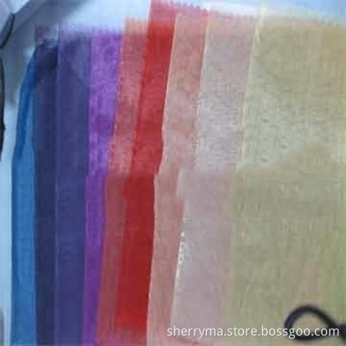 First-rate moisture absorption plain organza fabric